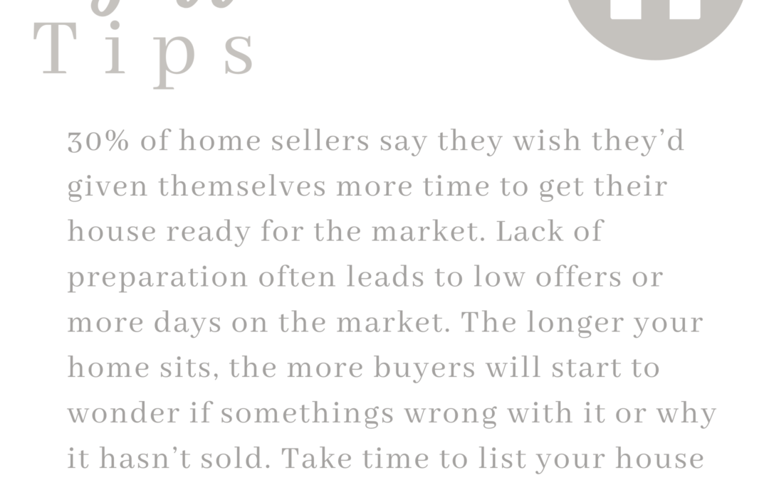 Real Estate – Seller’s Tip
