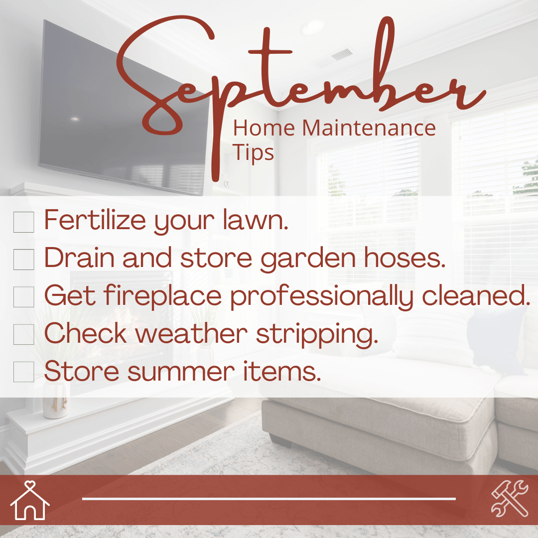 September 1st – Home Maintenance Tips