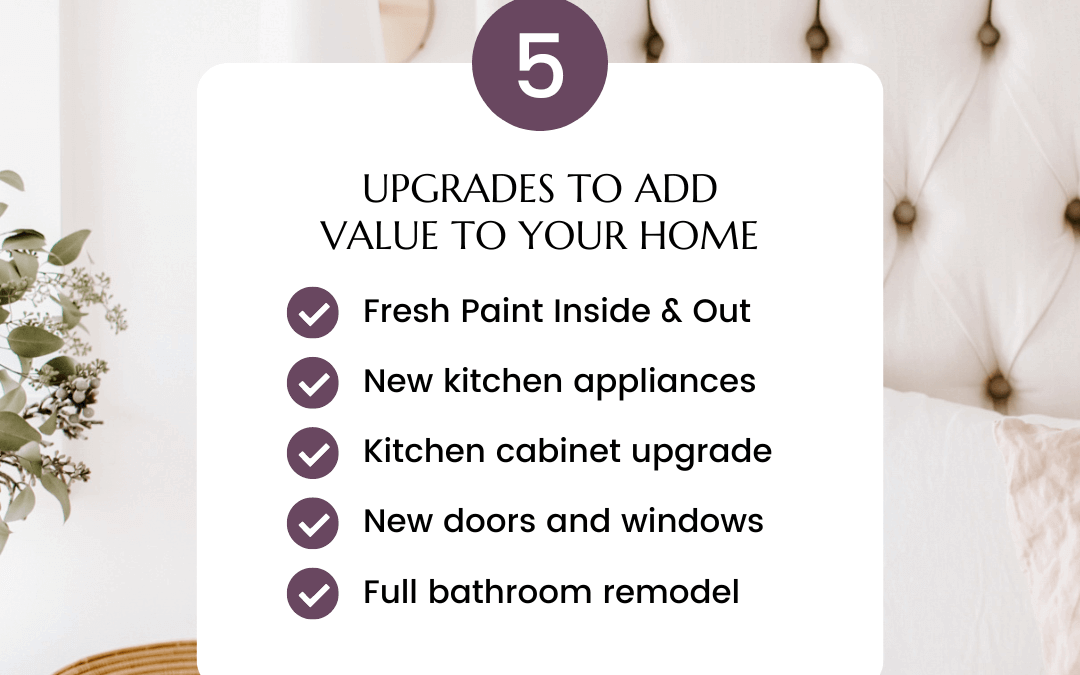 September 17th – Upgrades to Add Value to your home