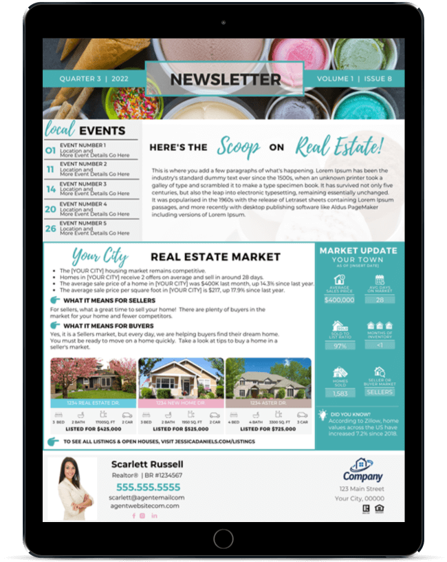 Agent Social Connect ProvidesMonthly Email Newsletters
