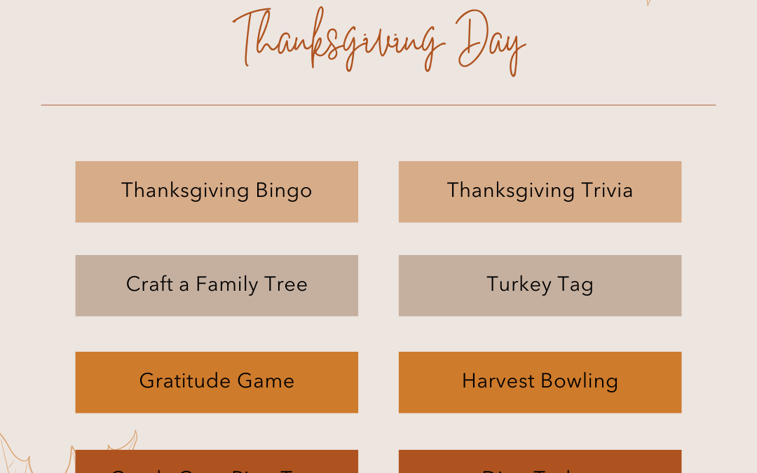 Nov. 9th – Fun Family Activities