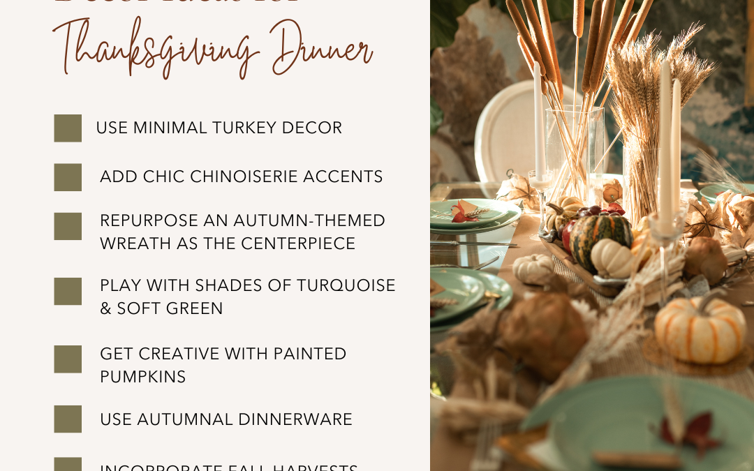 Nov. 7th – Unique Tabletop Decor Ideas For thanksgiving dinner