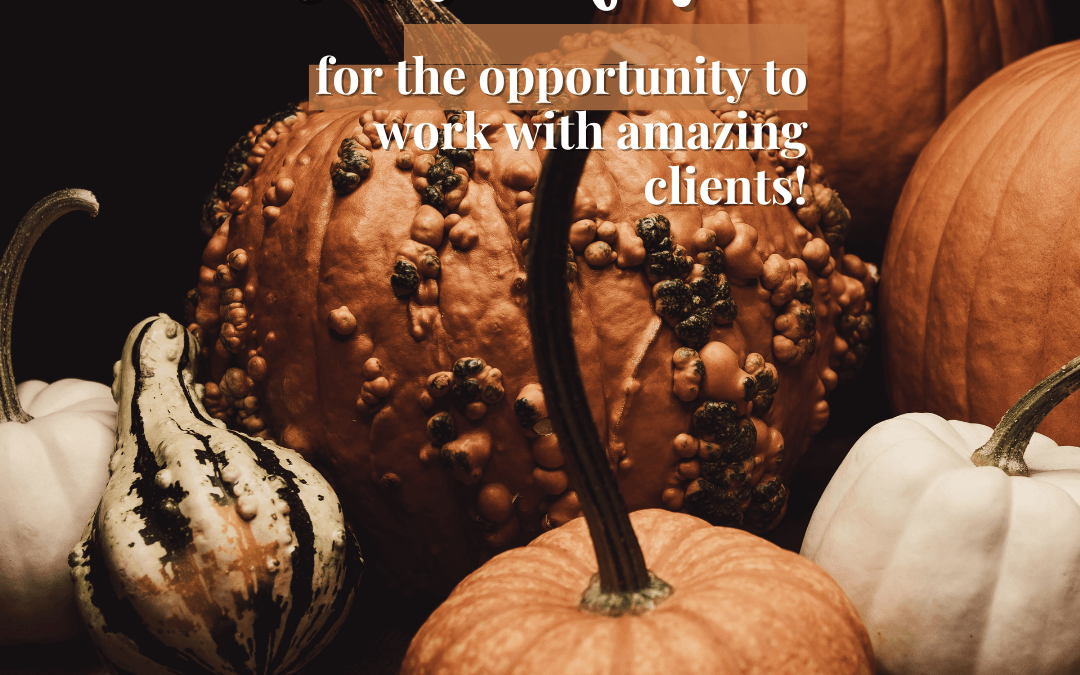 Nov. 11th – thankful for my amazing clients