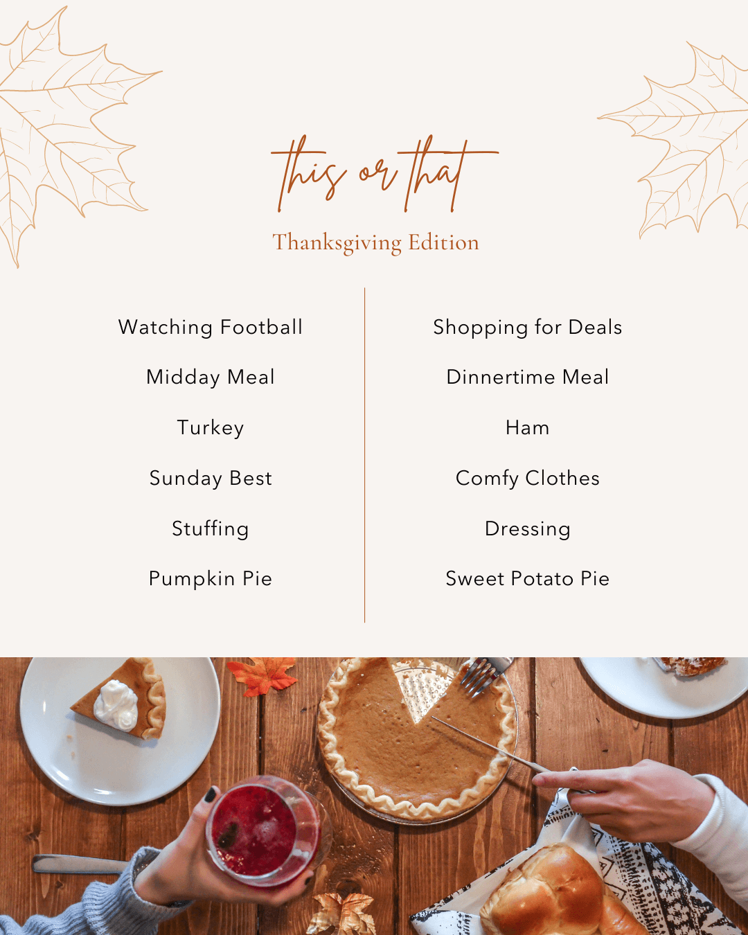 Nov. 17th – This or That