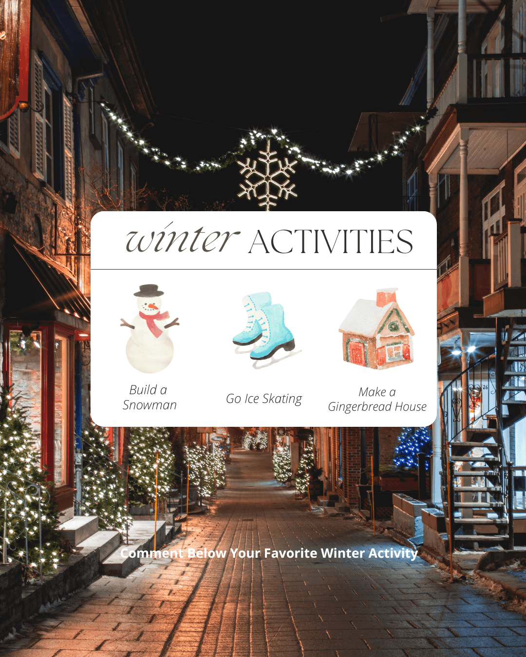 Dec. 10th – Winter activities