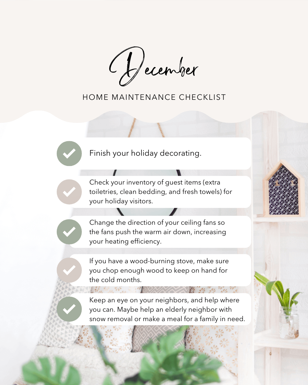 Dec. 1st Monthly Maintenance