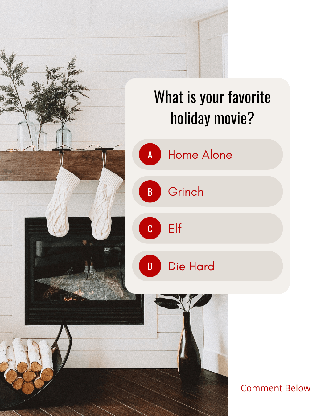 Dec. 9th What’s your favorite holiday movie?