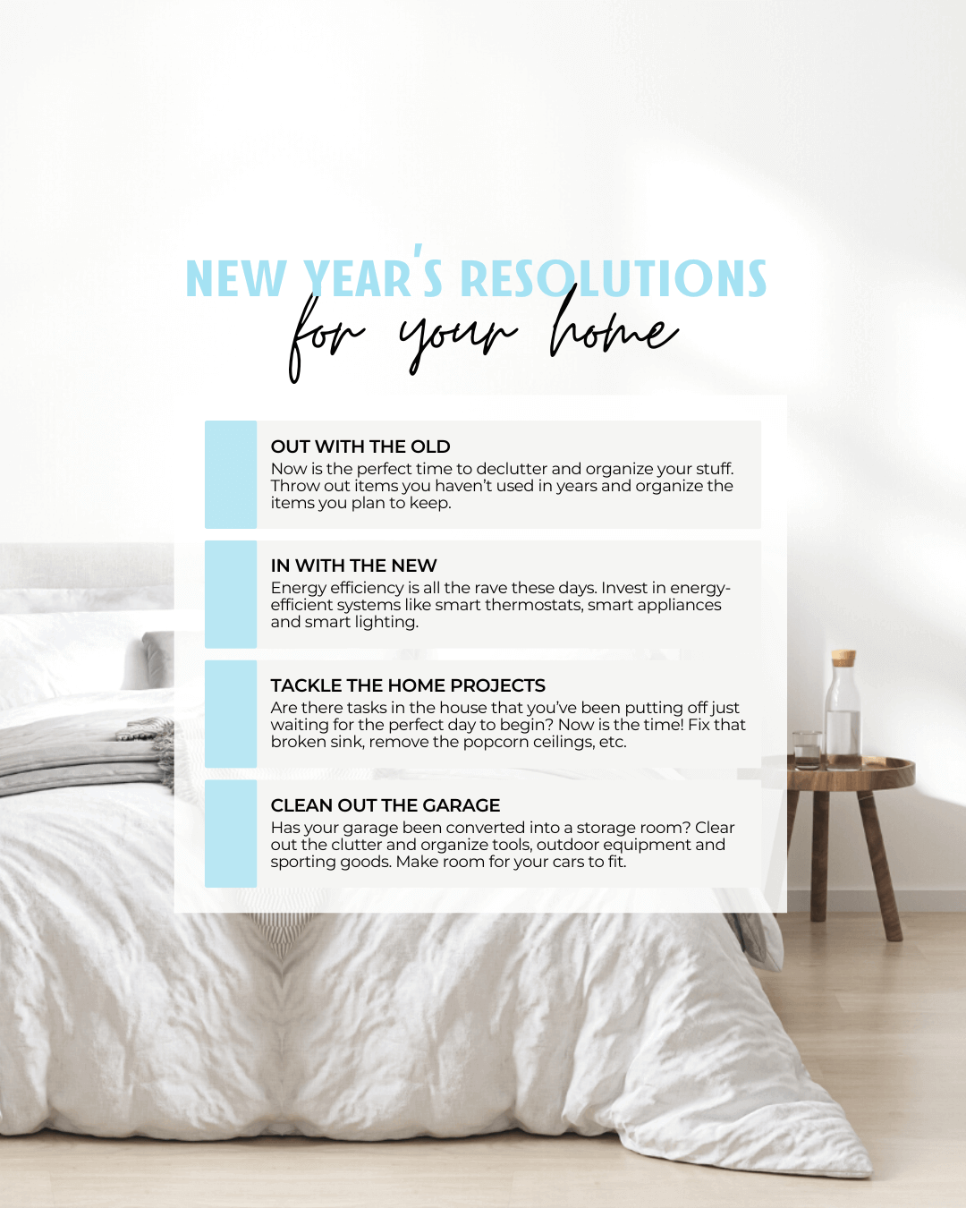 Jan. 26th – New Year’s Resolutions for your home