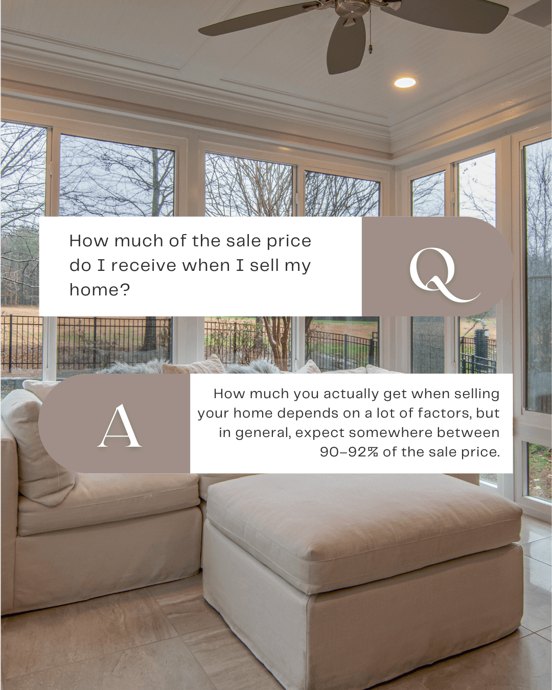 Jan.9th – What’s the Percentage of the sales price the seller receives?