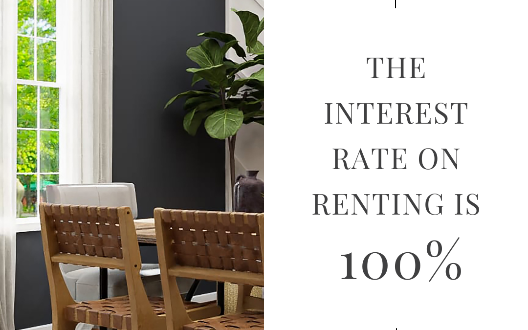 The interest rate on renting are 100%