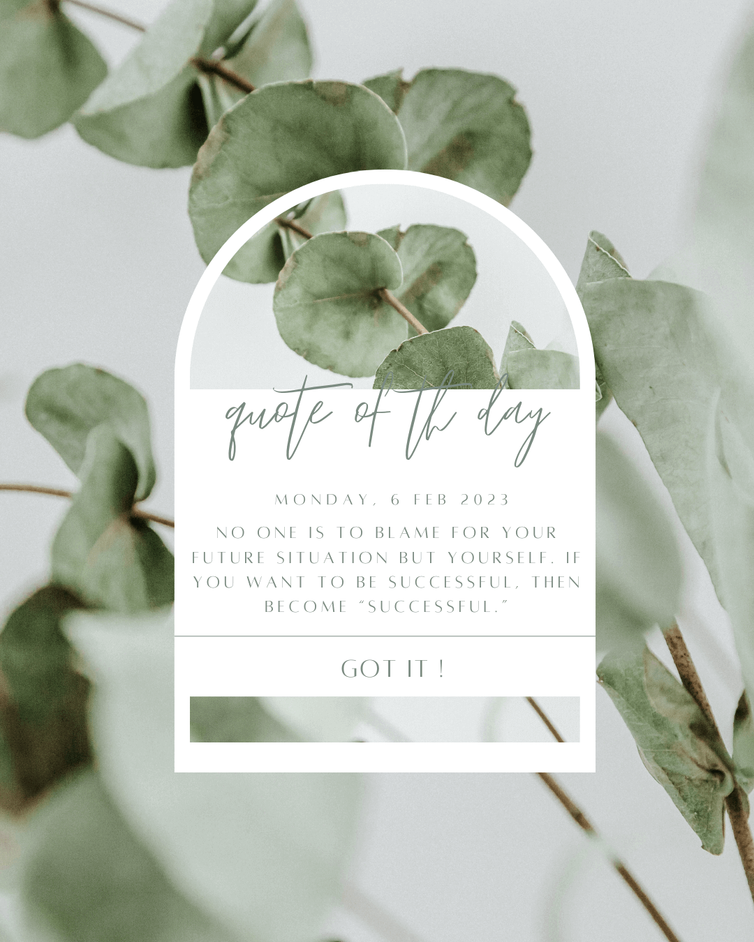 Feb. 6th – Monday Motivation