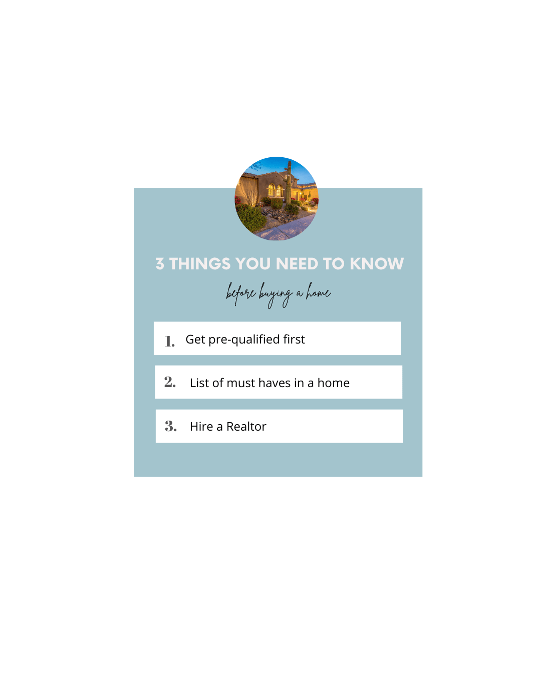 March 8th -3 things every homebuyer should know