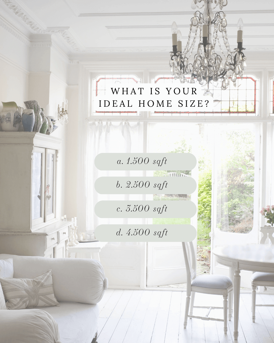 April 7th – What is your ideal home size?