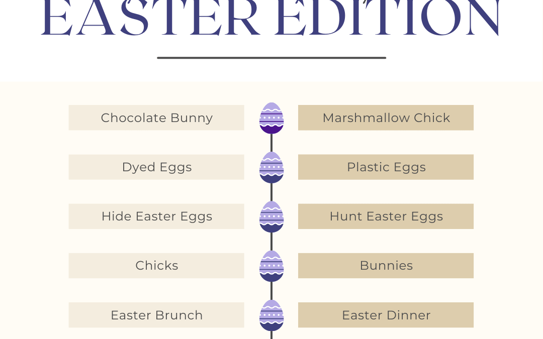 April 9th – Easter Games