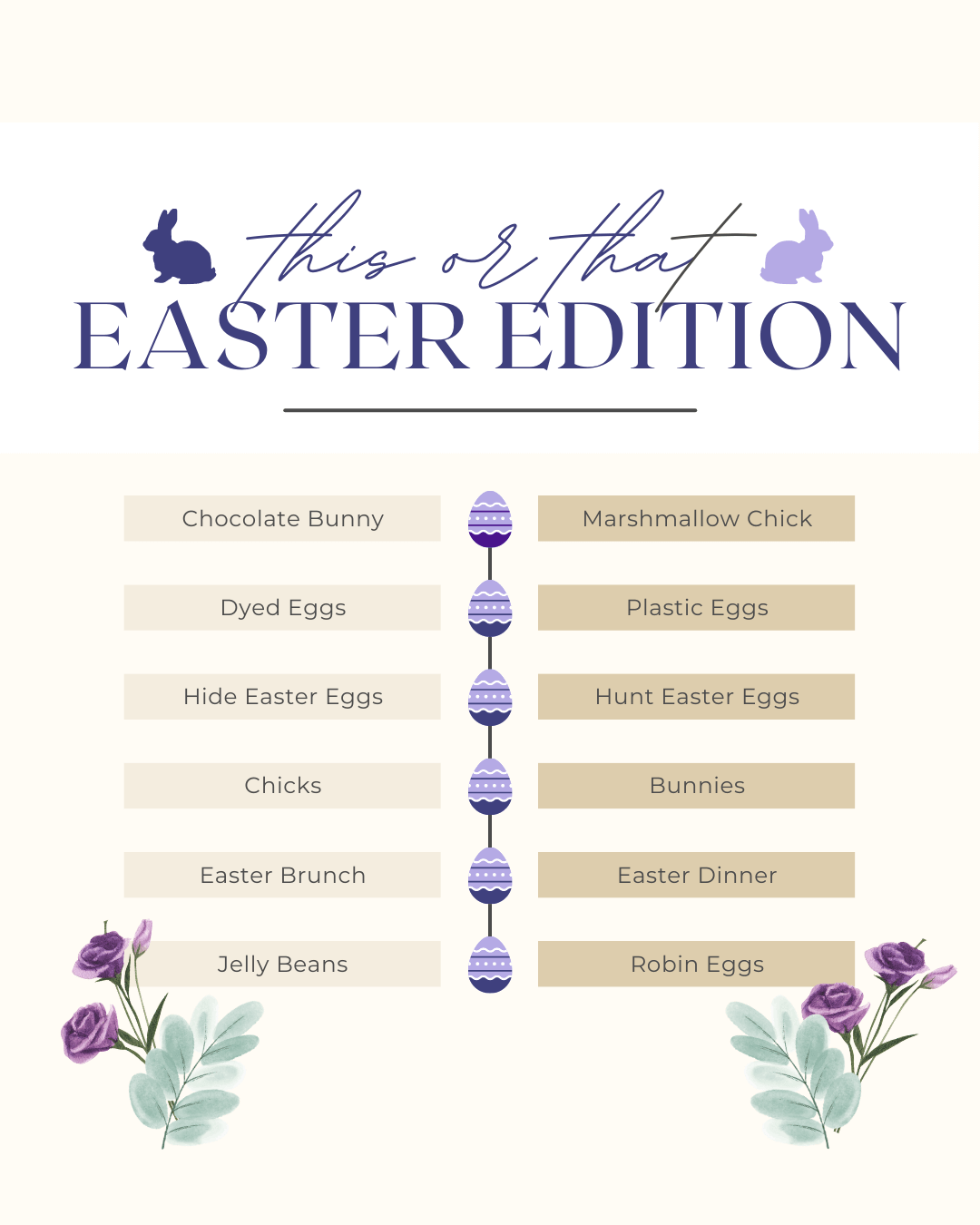 April 9th – Easter Games