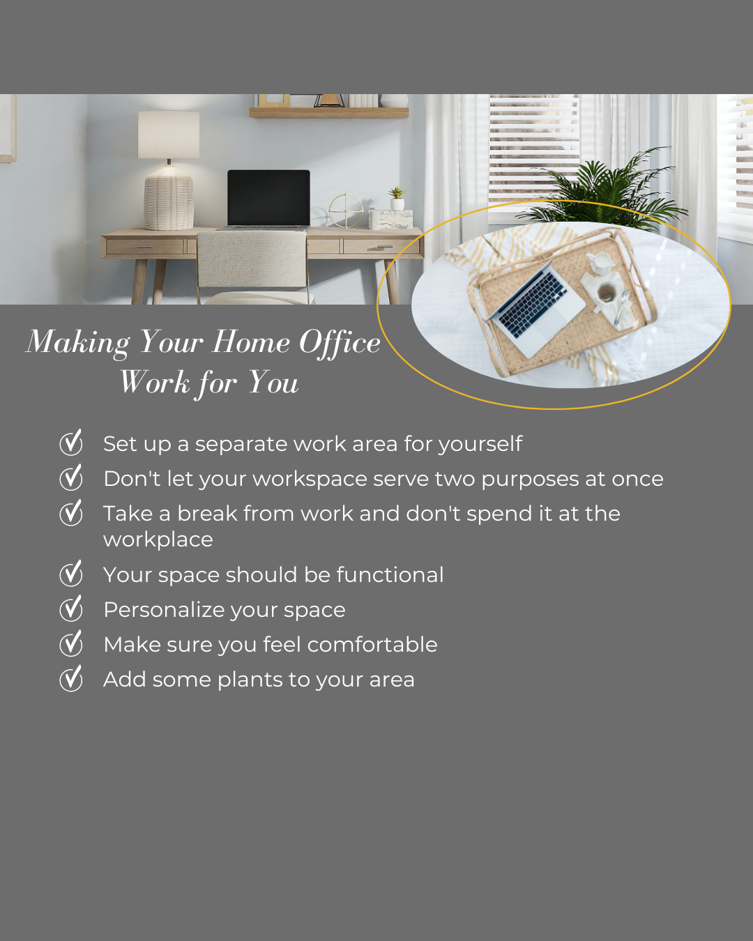 June 15th – Making your home office work