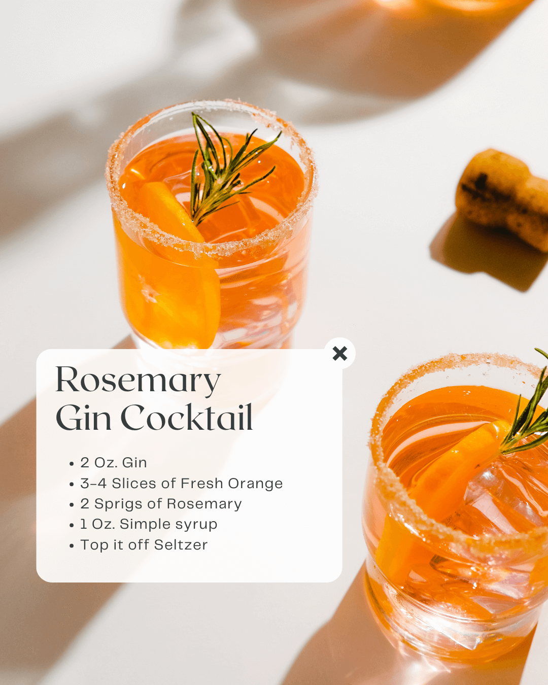 June 29th – Rosemary Gin cocktail