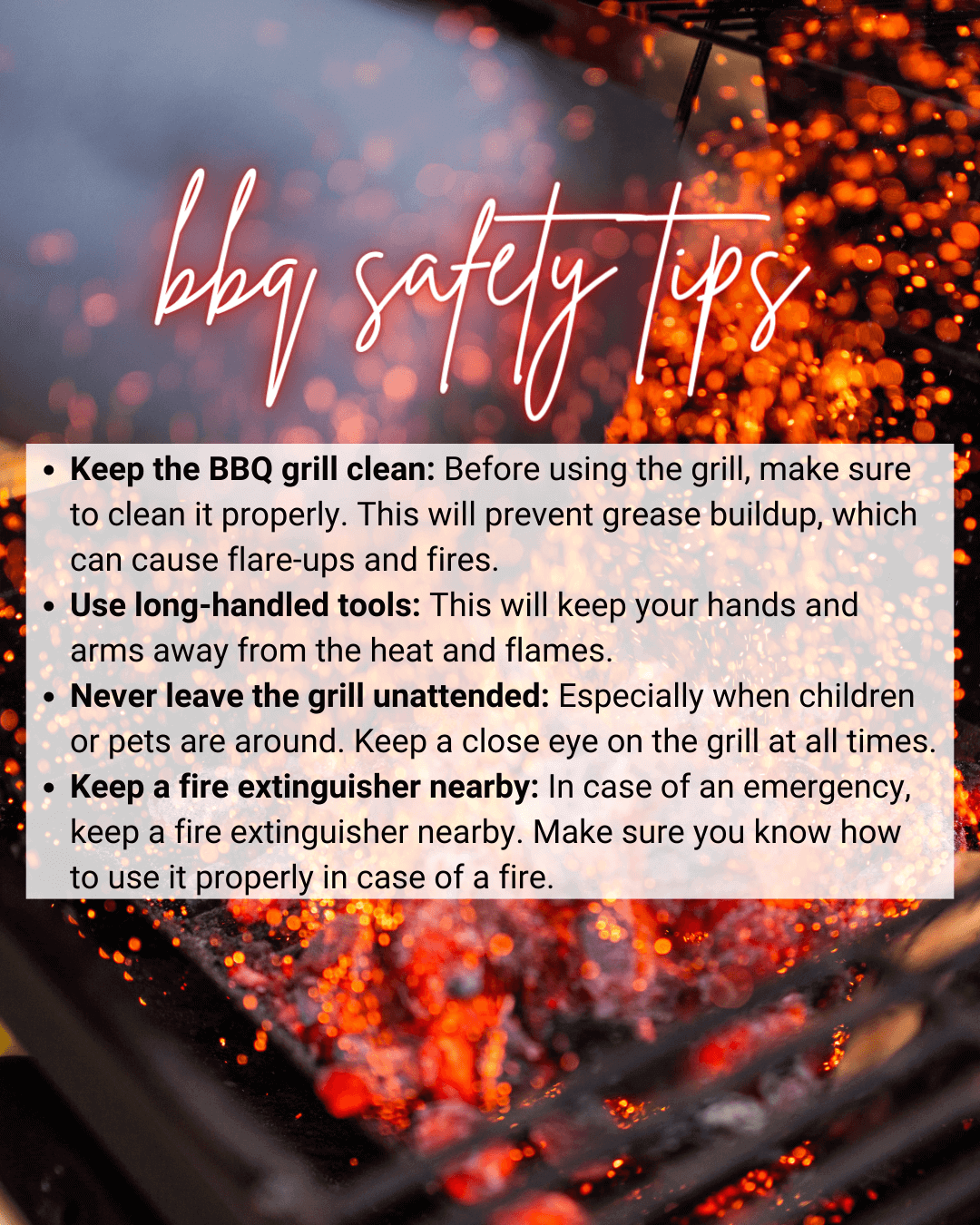 July 16th – BBQ Safety Tips