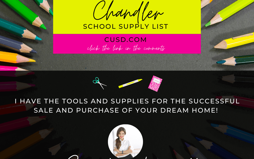 August Editable Posts – School Supply List