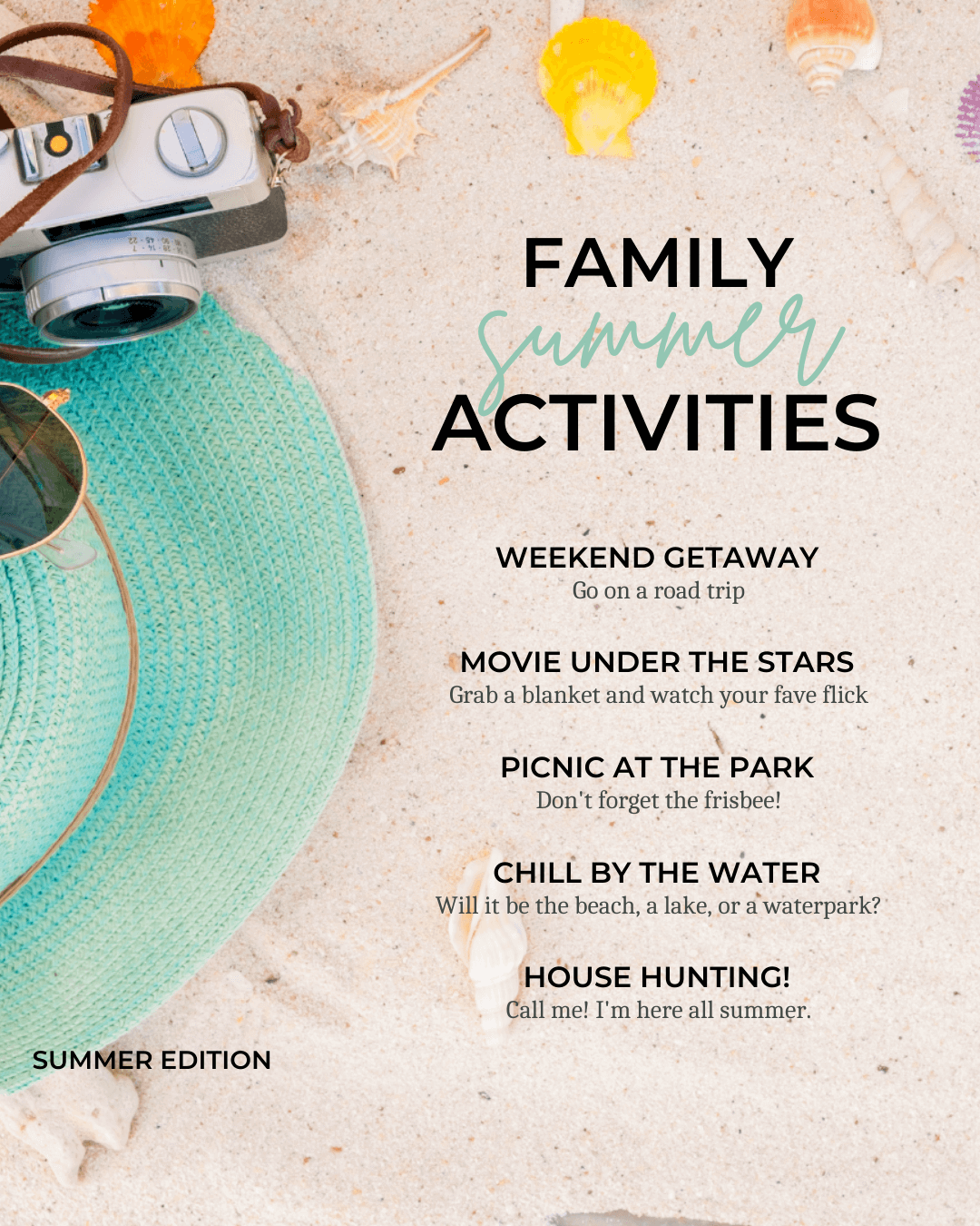 August 11th – Family Summer Activities