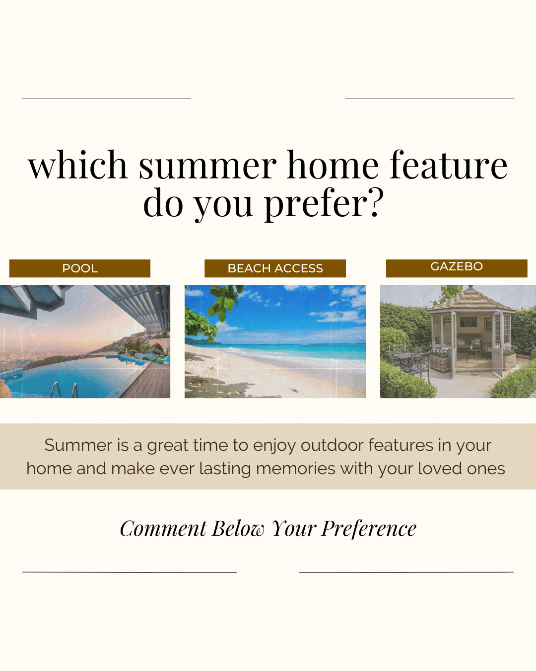August 17th – Which summer home?