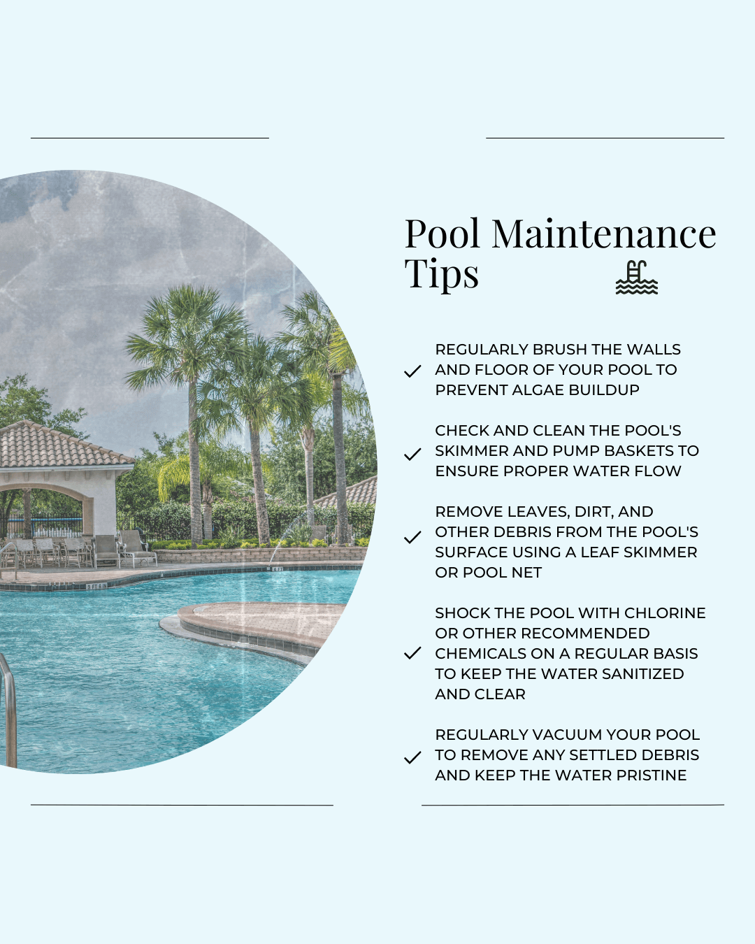 August 13th – Pool Maintenance Tips