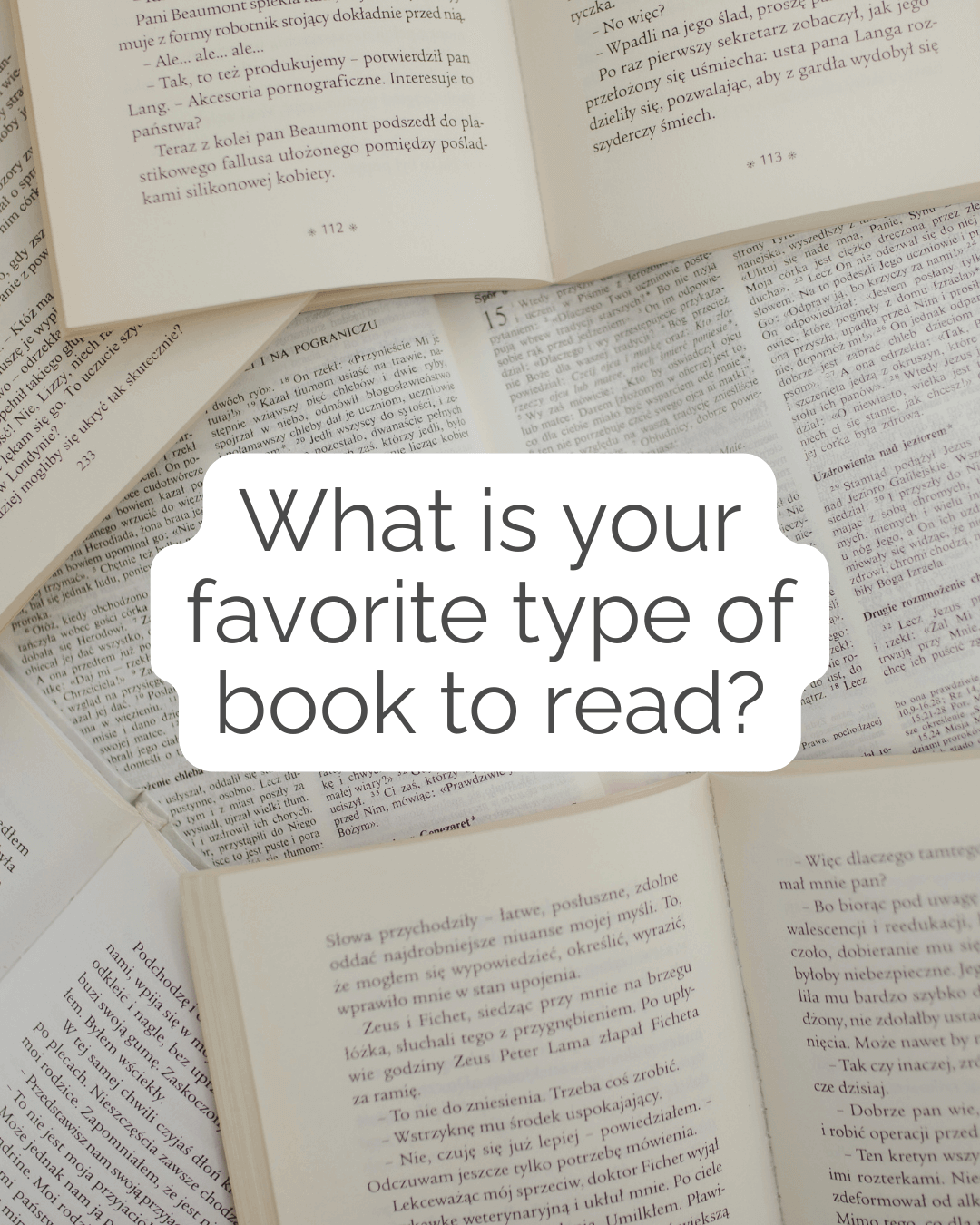 Sept. 20th – Fav type of book to read