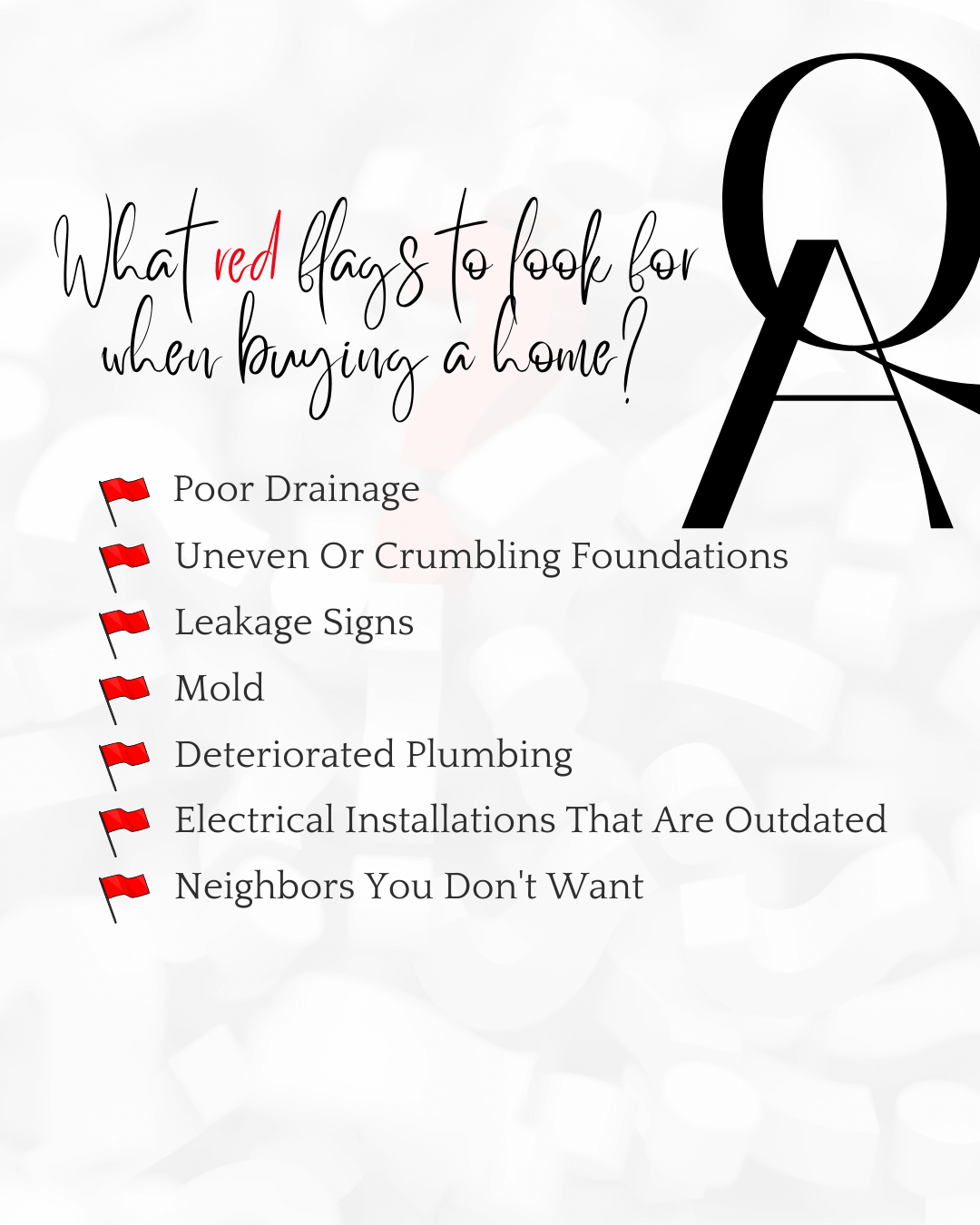 Sept 17th – What red flags to look for