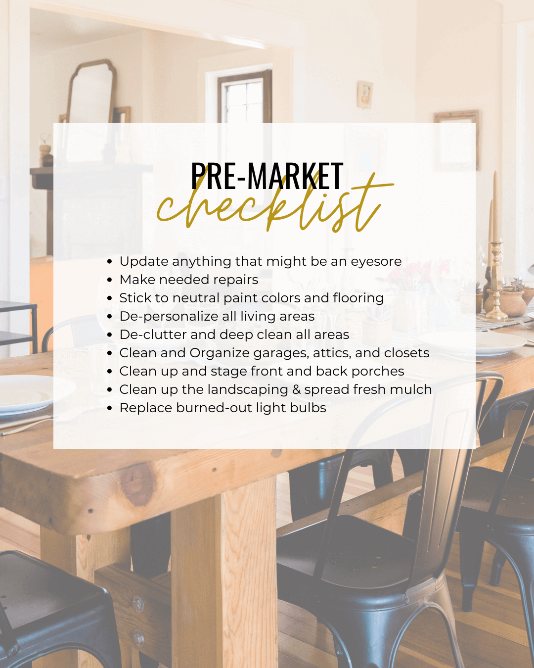 Oct. 25th – Pre-Market Checklist