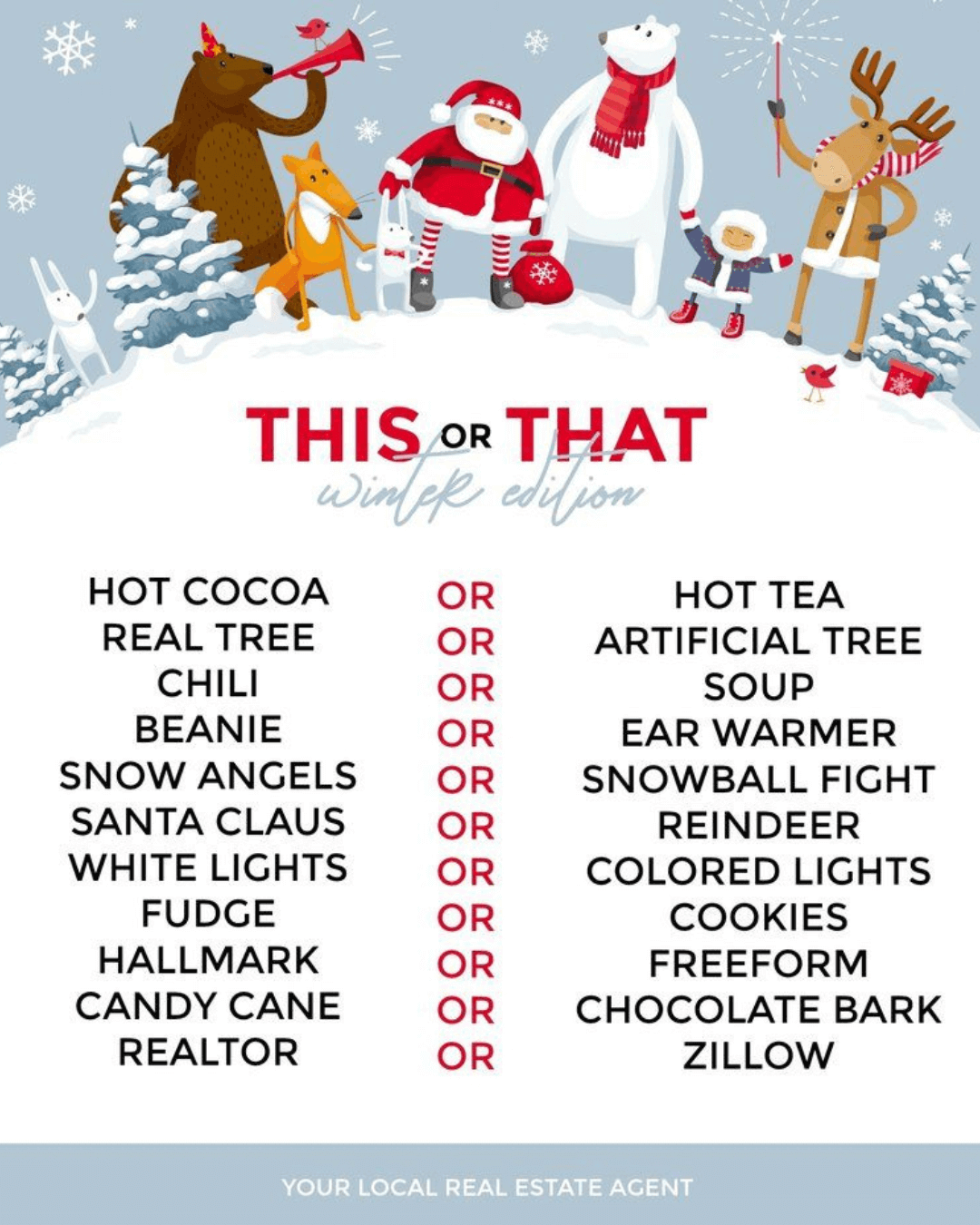 Dec. 21st – This or That Winter Edition