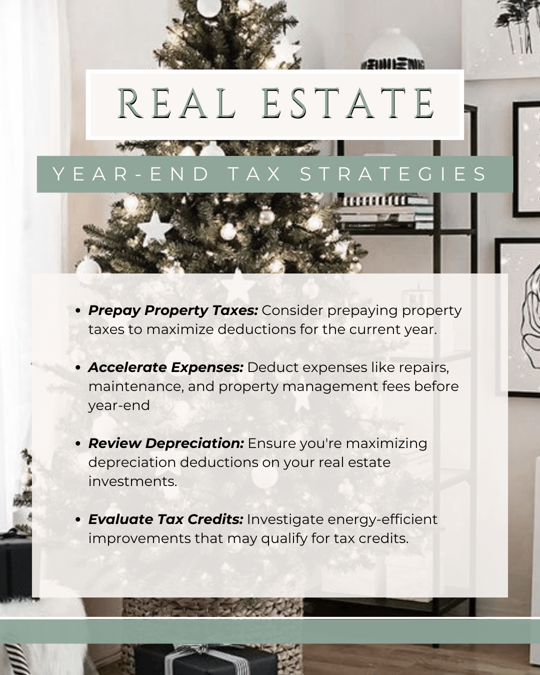 Dec. 27th Year-End Tax Strategies