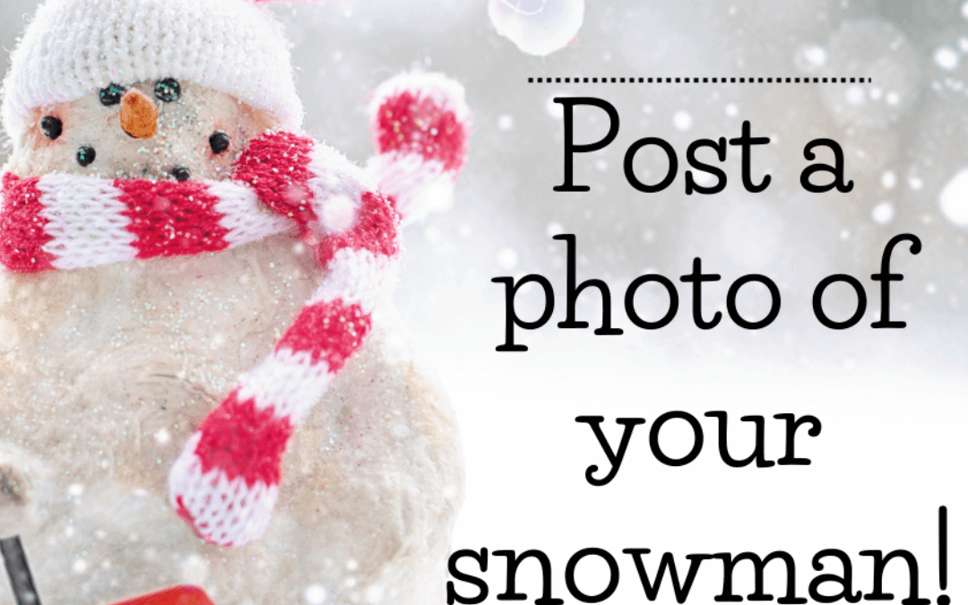 Dec. 28th – Post a photo of your snowman!