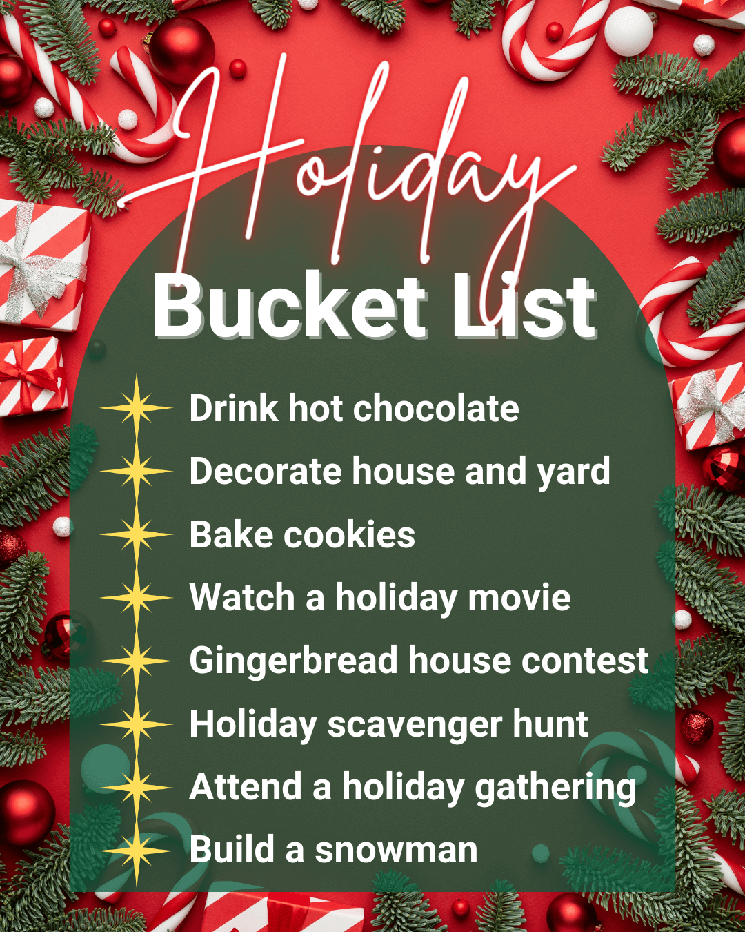 Dec. 8th – Holiday Bucket List