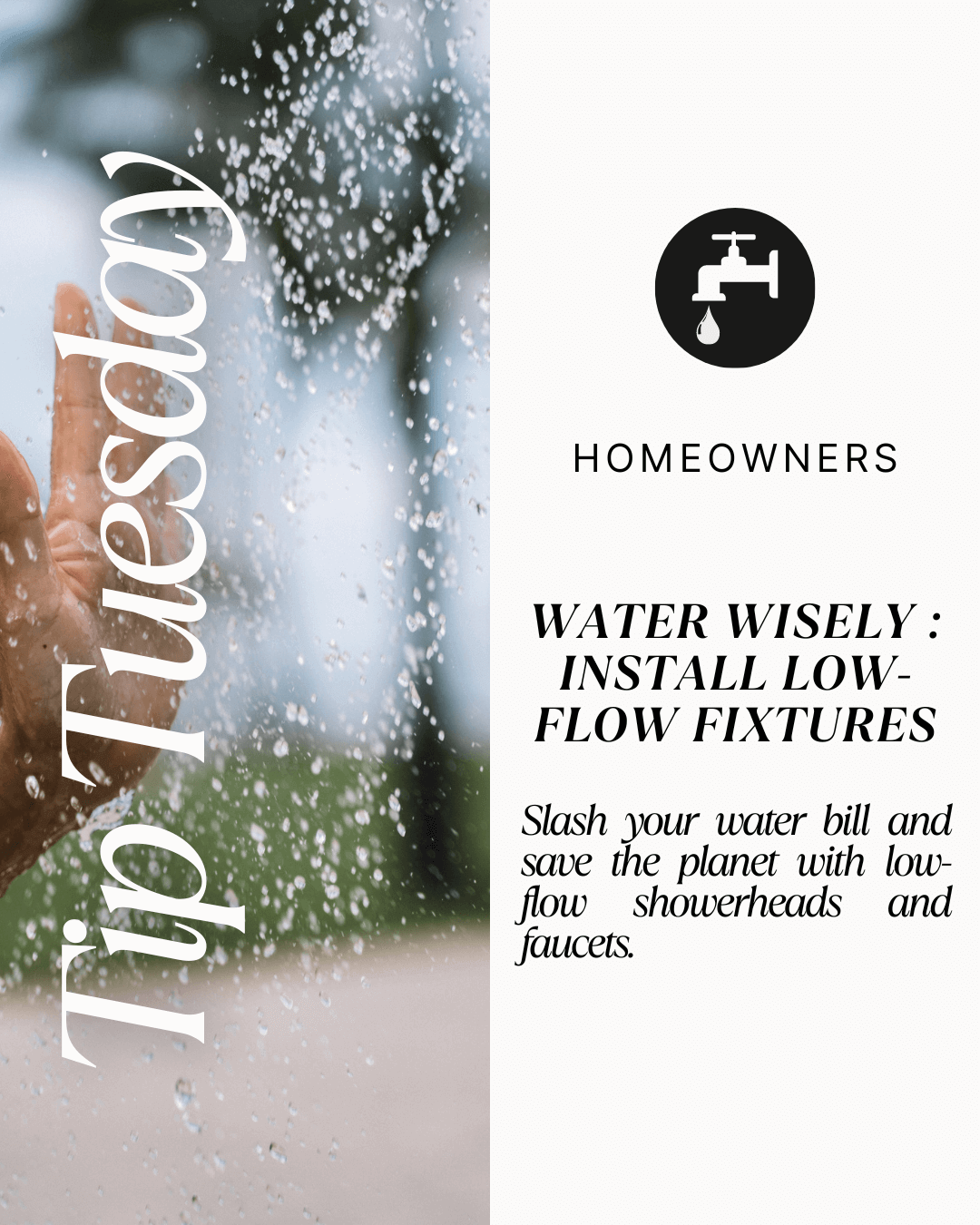 Jan. 16th – Tuesday Tip Water Wise