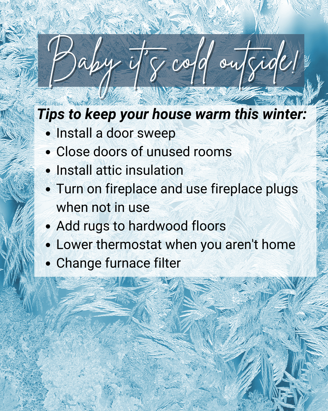 Jan. 15th – Tips to Keeping Warm