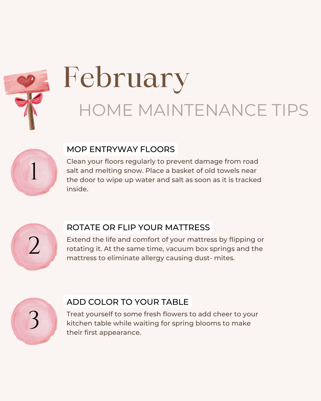 Feb. 2nd – Home Maintenance Tips