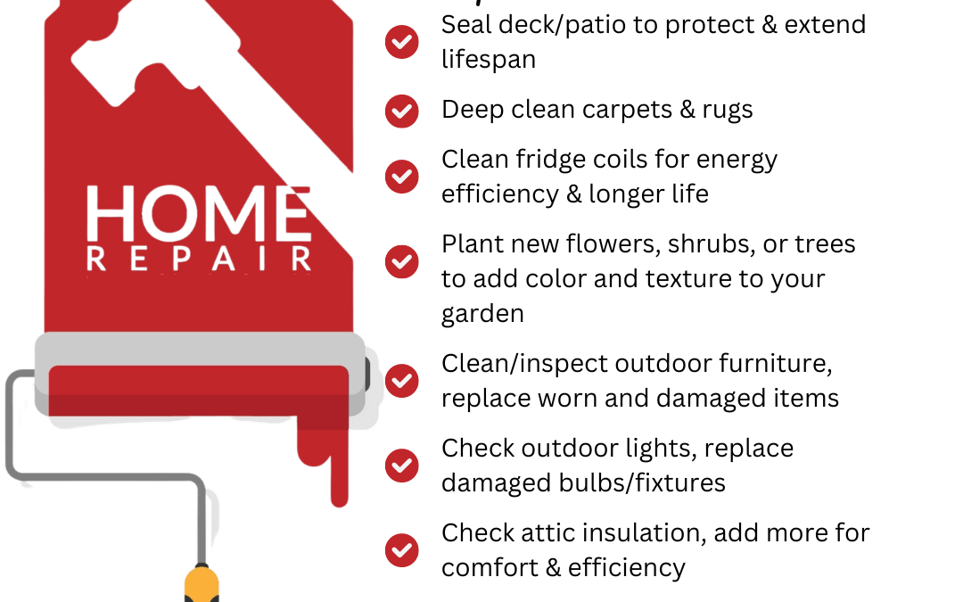 April 3rd – Home Maintenance Checklist