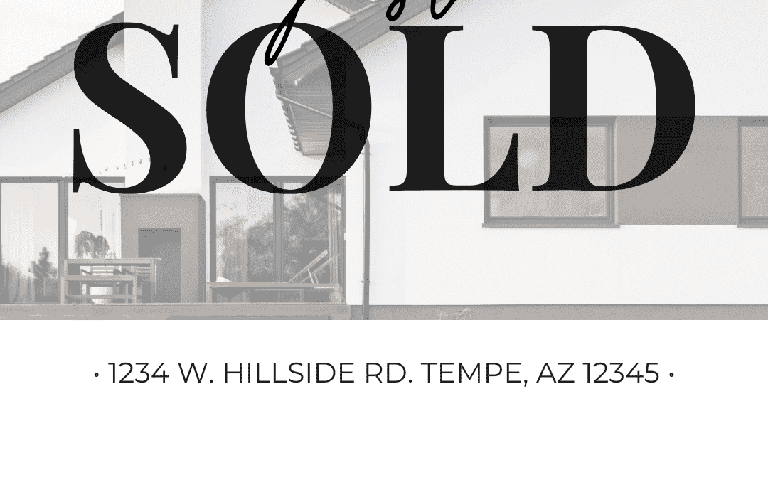 Editable Template – Just Sold