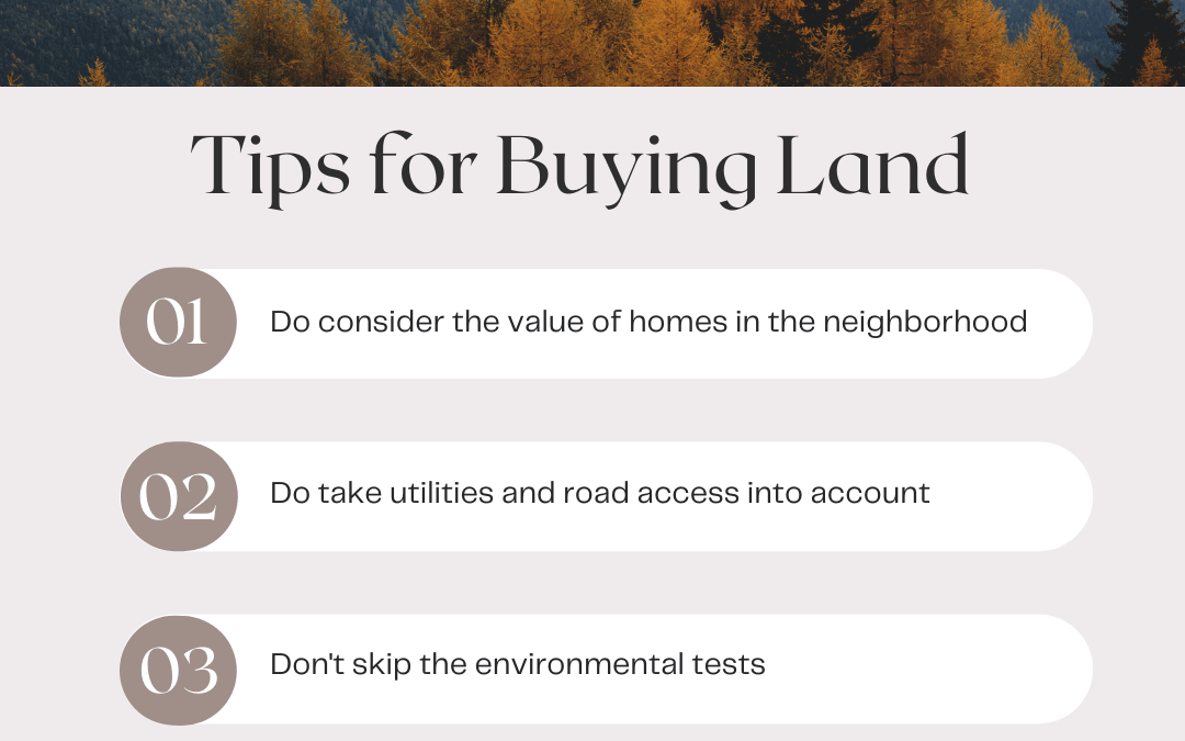 Oct. 16th – Tips for buying land