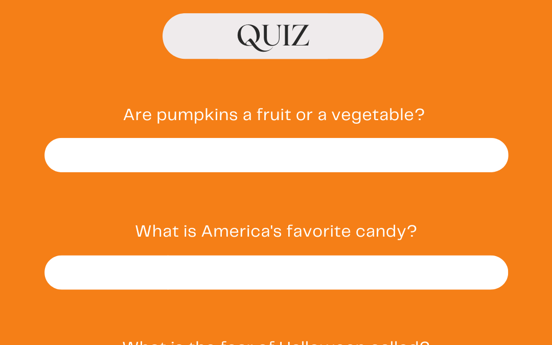 Oct. 18th – Halloween Quiz