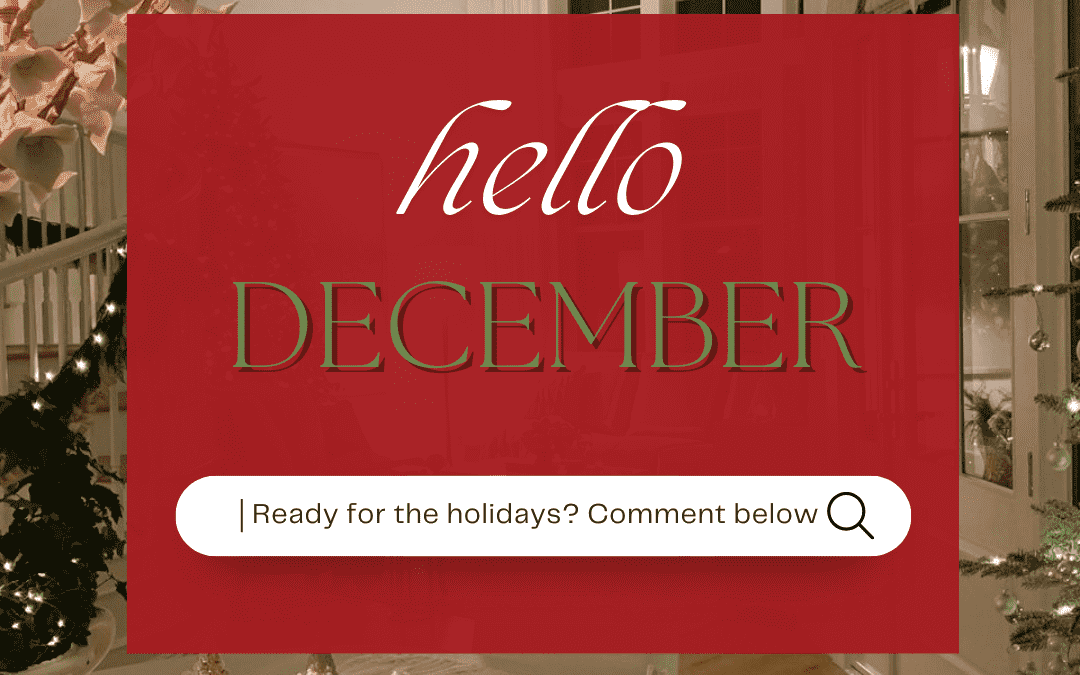 December 1st – Hello December