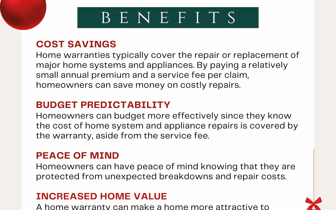 Dec. 28th – Home warranty benefits