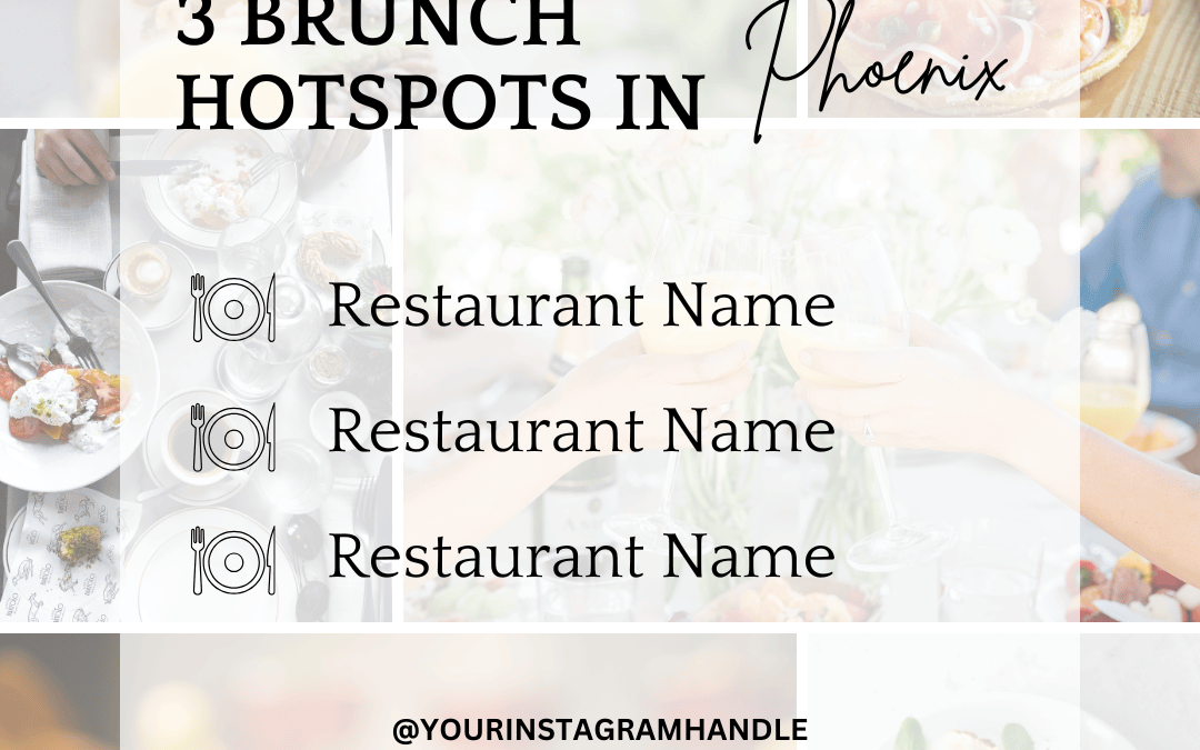 January Editable Posts – 3 Hot Brunch Spots