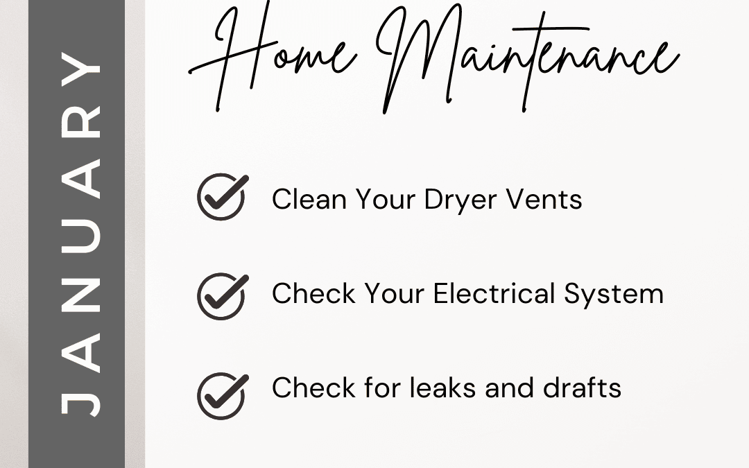 Jan. 3rd – Home Maintenance