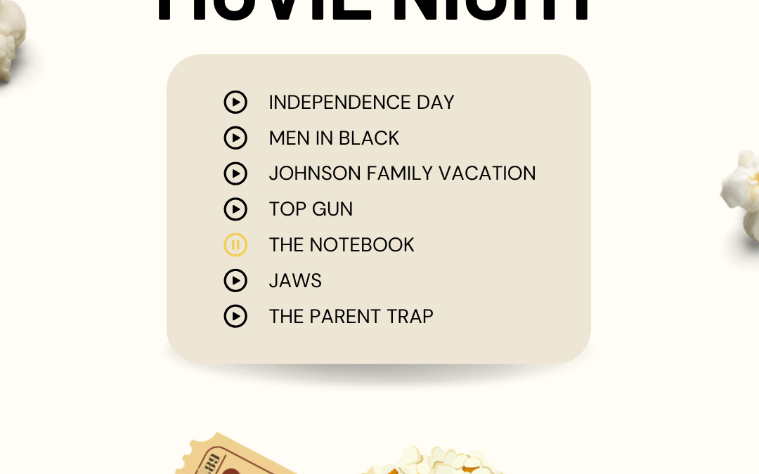 August 7th – Summer Movie Night