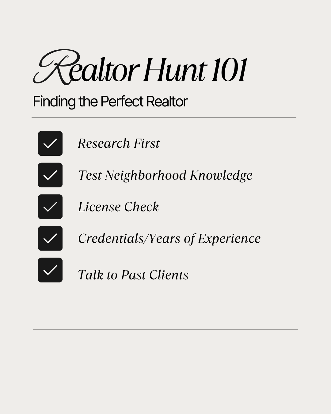 November 12th – Realtor Hunt 101