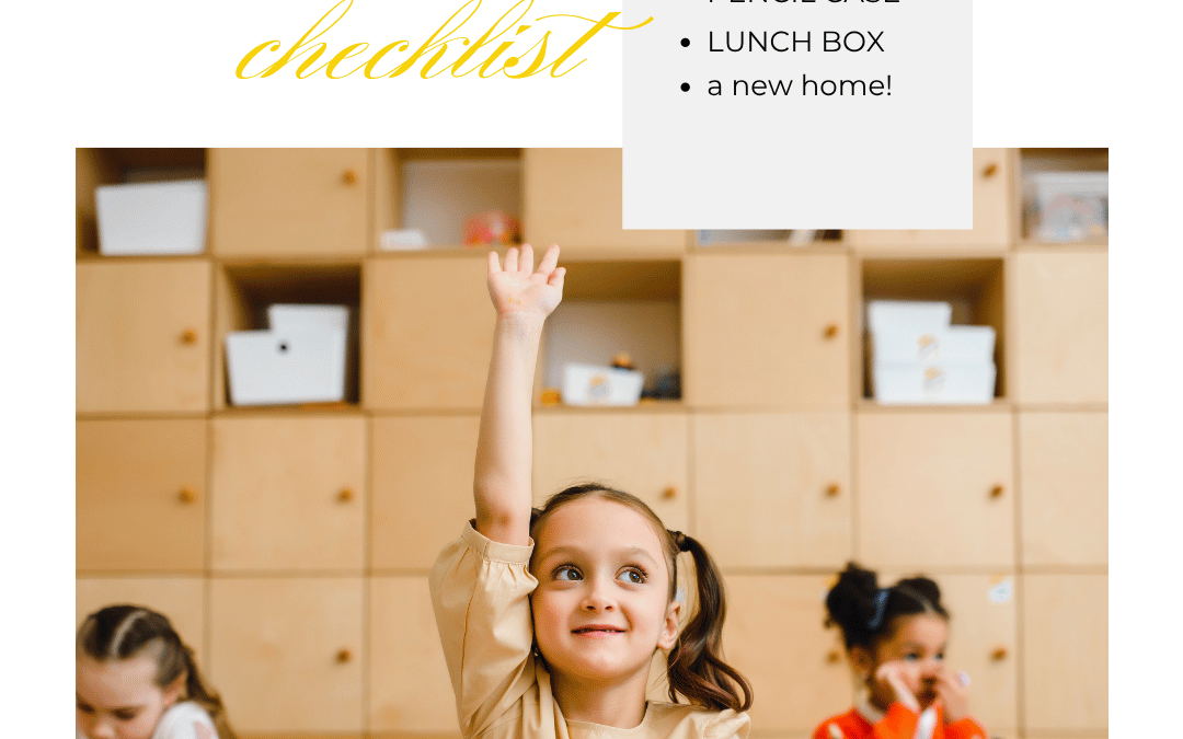 August 30th -Back to School Time!