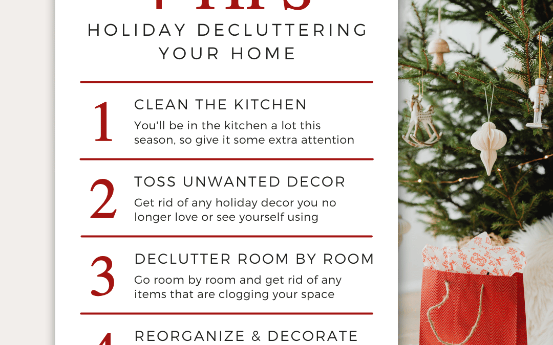 December 18th – 4 Tips to Declutter