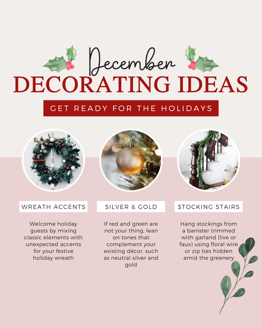 December 5th – Decorating Ideas