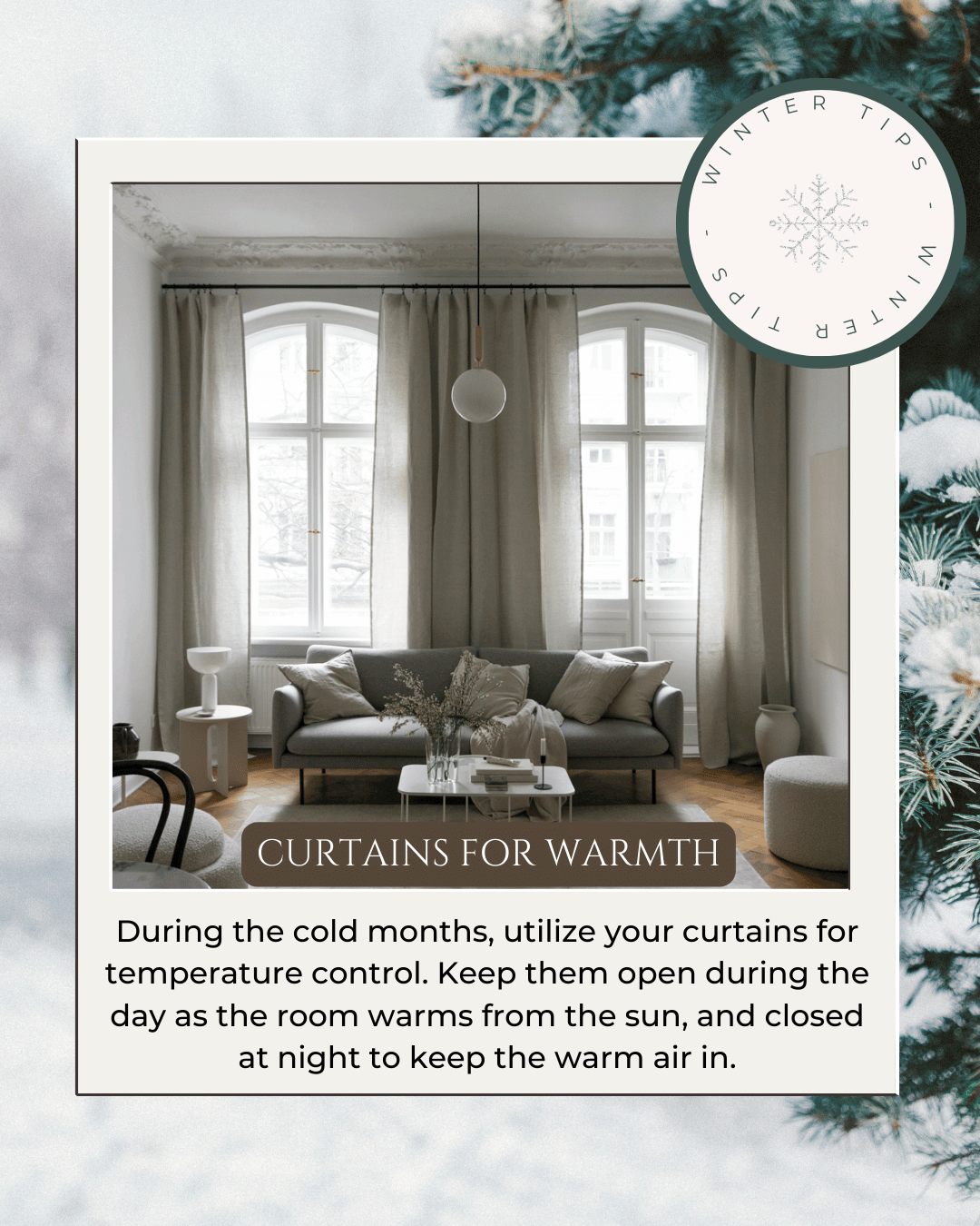 January 26th – Tips to keep your home warm